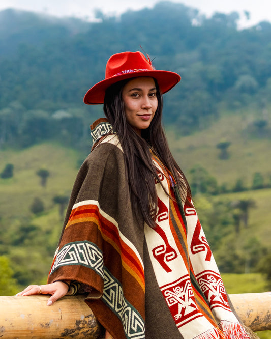 WOOL PONCHO - SAMI