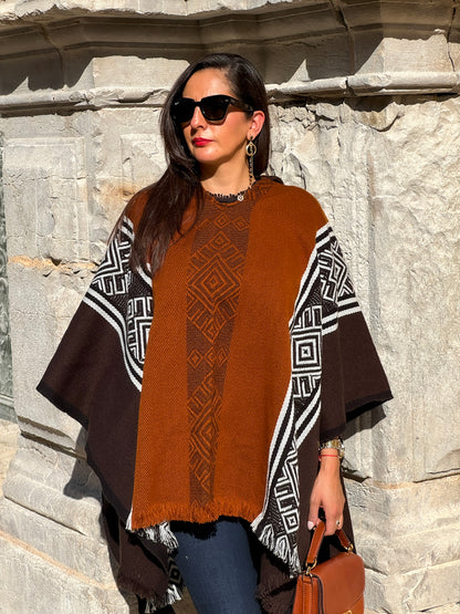 WOOL PONCHO - TURU