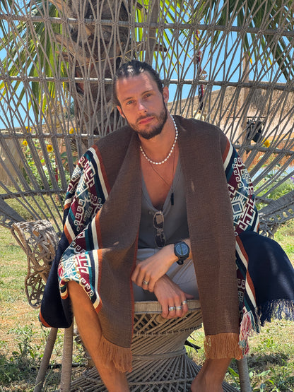 WOOL PONCHO - CHASKA